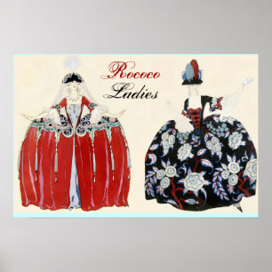 ROCOCO DAM BEAUTY, MODE COSTUME DESIGNER POSTER