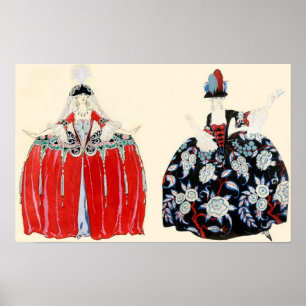 ROCOCO DAM BEAUTY, MODE COSTUME DESIGNER POSTER