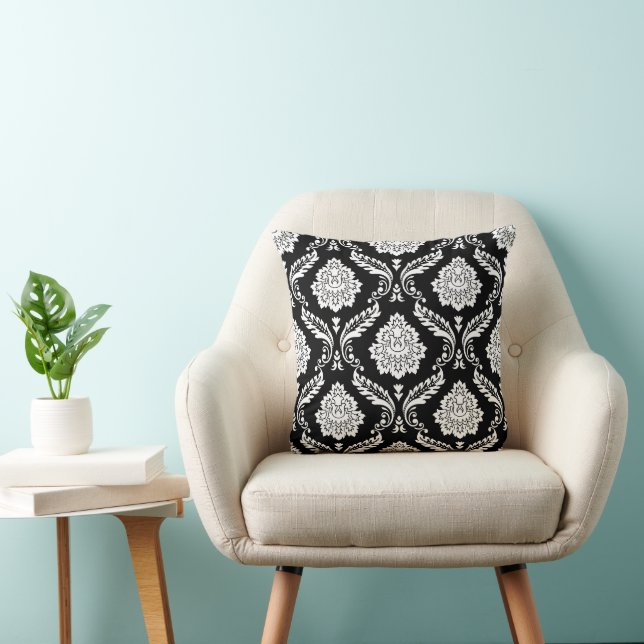 Rococo Damask 2Way Stort Mönster SV Kudde (Stol)
