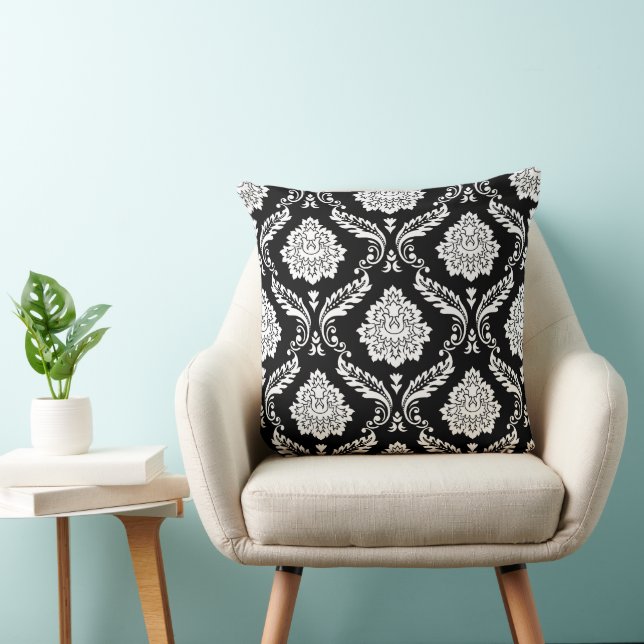Rococo Damask 2Way Stort Mönster SV Kudde (Stol)