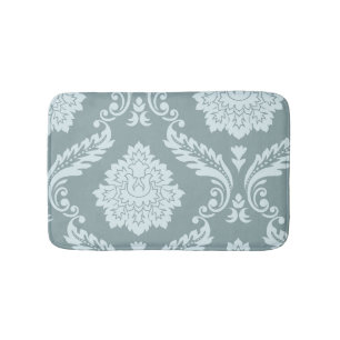 Rococo Damask Art I Anduckblå+Turkos Badrumsmatta