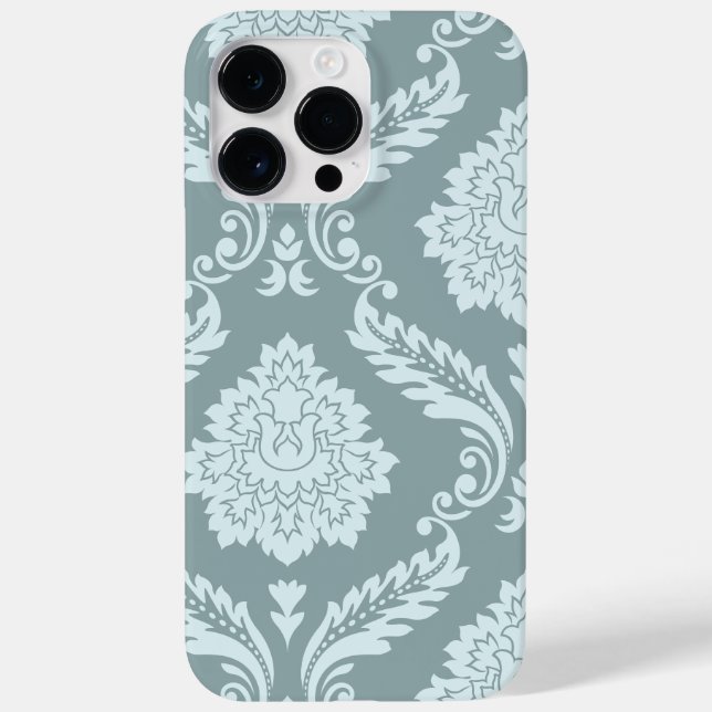 Rococo Damask Art I Duck Egg Blue+Teal (Baksida)
