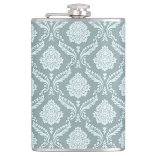 Rococo Damask Mönster Anka Ägg Blå+Turkos Fickplunta