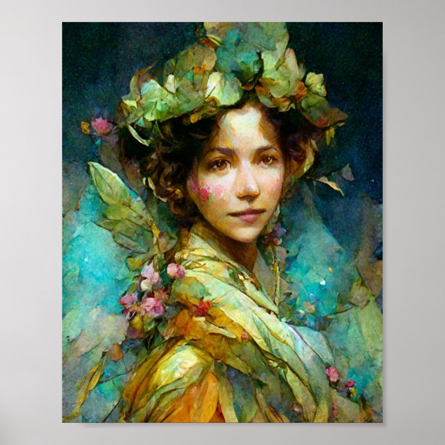 Rococo Fairy Fantasy Art Poster (Framsidan)