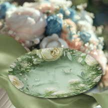 Rococo Fjärilsträdgård Galentine Blommig Elegans