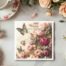 Rococo Fjärilsträdgård Galentine Blommig Elegans