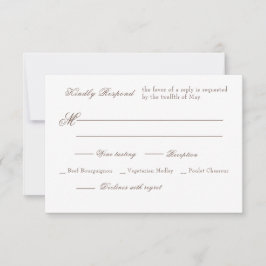 Rococo Florentine Monokromt Monogram OSA Kort