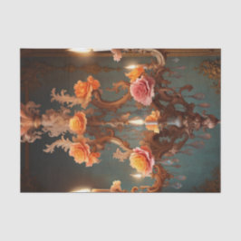Rococo Fransk Chandelier 4 avsvärja Papper
