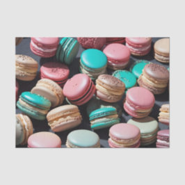 Rococo Fransk Macarons Decoupage Papper 1