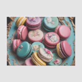 Rococo Fransk Macarons Decoupage Papper 3