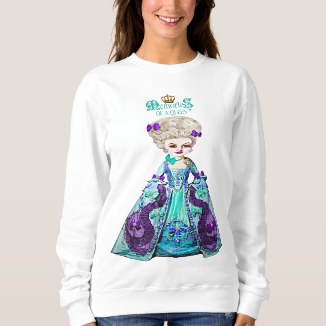Rococo Marie Antoinette lät dem äta kummel T Shirt (Framsida)