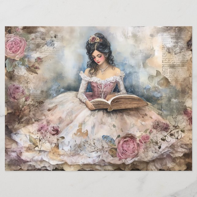 Rococo Princess Scrapbook Papper (Baksida)