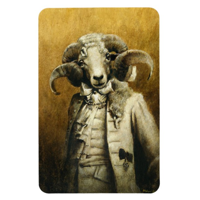 Rococo Ram Flexible Magnet (Vertikal)