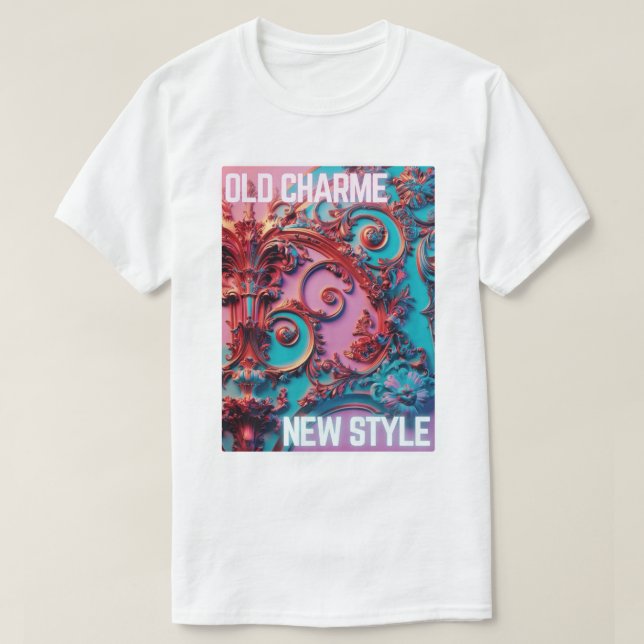 Rococo Reimaged - Gammal charm, ny stil T Shirt (Design framsida)