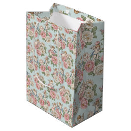 Rococo Revival Cherub Floral Toile Wrapping Paper