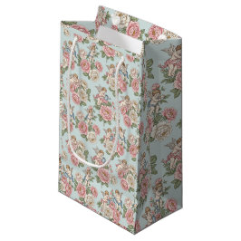 Rococo Revival Cherub Floral Toile Wrapping Paper