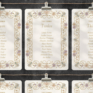 Rococo Revival Elegant Vintage Blommig Bröllop Inbjudningar
