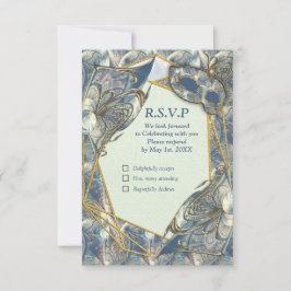 Rococo Rik med Guld Relief & Mask OSA Kort