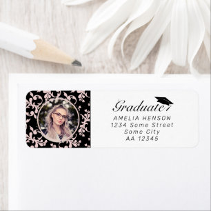 Rococo Rosa Examenfoto Examensadress Returadress Etikett