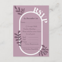 Rococo Rosa Simple Bröllop OSA Card