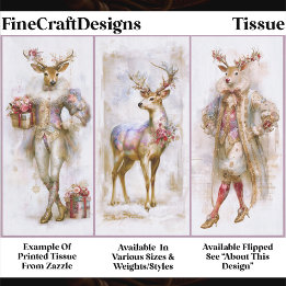 Rococo Rudolf & Festive Reindeer EQ3R decoupage