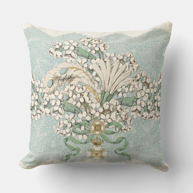 Rococo Shabby chic Decor Dekorativ kudde Square (Framsida)