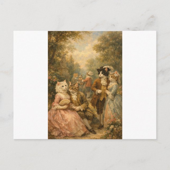 Rococo Trädgårdskatter Samlings vykort (Framsida)