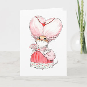Rococo Valentine Mouse Card Kort