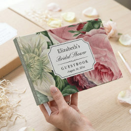Rococo Vintage Botanical Blommigt Möhippa Gästböcker