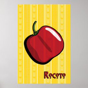 Rocoto Chili Pepper Poster