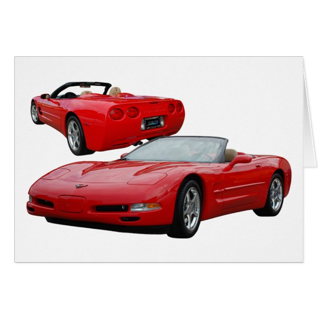 Röd 002 hälsningskort (Framsidan Horizontal)