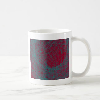 röd 109 abstrakt konst kaffemugg