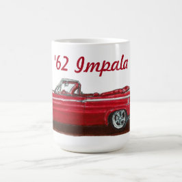 Röd 1962 Impala Konvertibel Kaffemugg