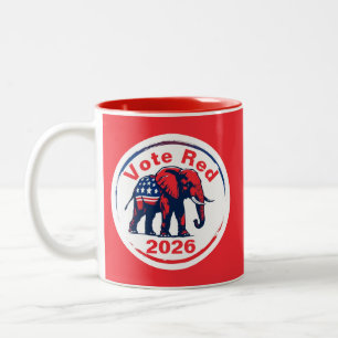 Röd 2026 Två-Tonad mugg