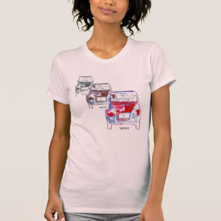 röd 2CV x 3 T Shirt