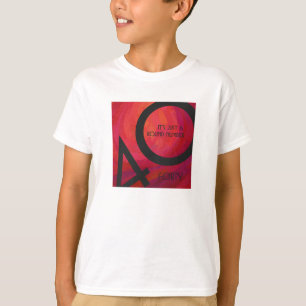 Röd 40-årsjubileum tee