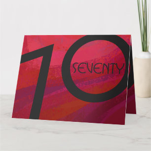 Röd 70-årsjubileum kort