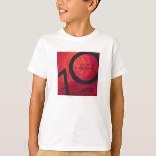 Röd 70-årsjubileum t-shirt