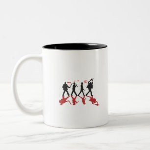 Röd Abbeyvägmördare Två-Tonad Mugg