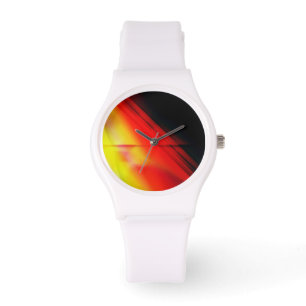 Röd Abstrakt Armbandsur