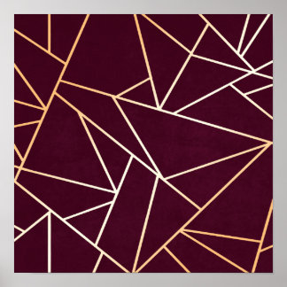 Röd Abstrakt Poster