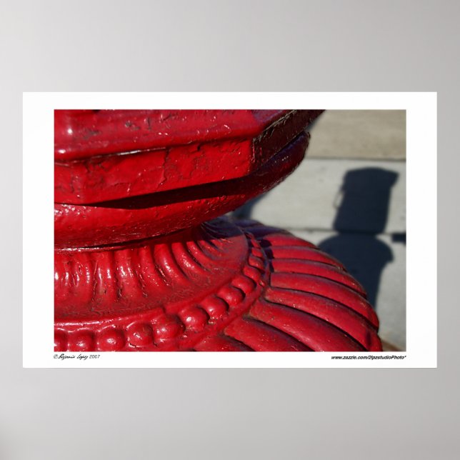 Röd Abstrakt Poster (Framsidan)