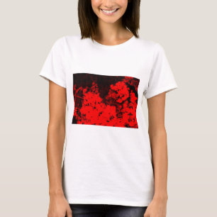 Röd Abstrakt T-shirt