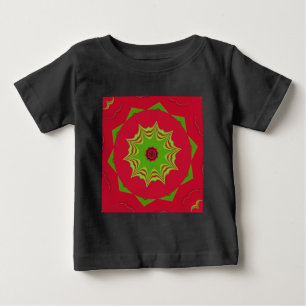 röd afrikansk etnisk stammen mönster t shirt