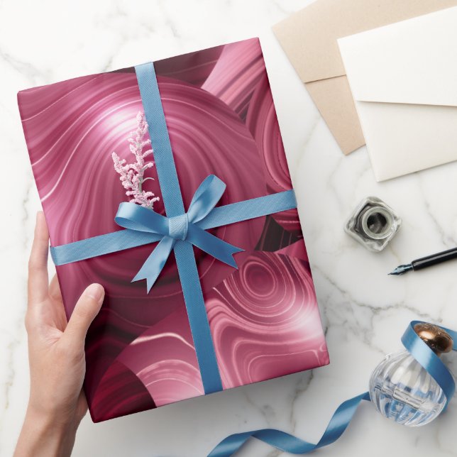 Röd agate-julprydnader Pappra Presentpapper (Gifting)