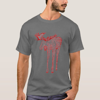 röd älgt-skjorta t-shirt