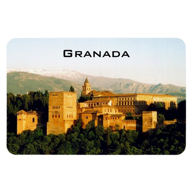 röd allambra magnet (Horisontell)