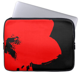 röd amaryllis laptop sleeve