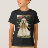 Röd amerikancockerspanielspaniel, mästareblommor