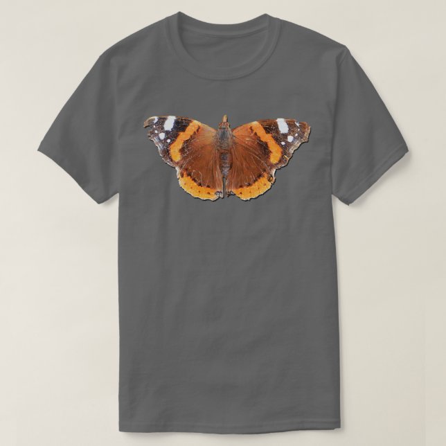 Röd amiral Butterfly 5 T Shirt (Design framsida)